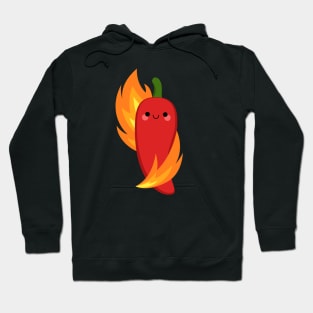 Red chili peppers and fire Hoodie